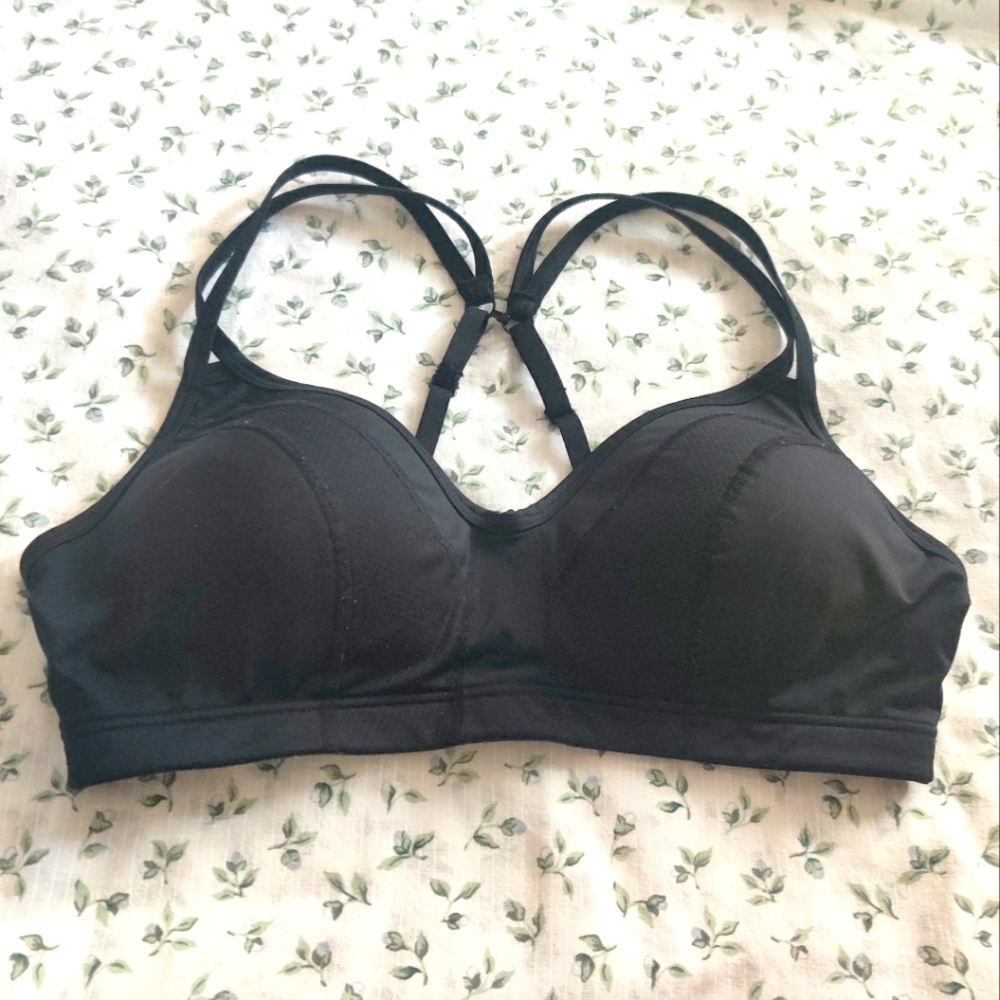 marika large black sports bra